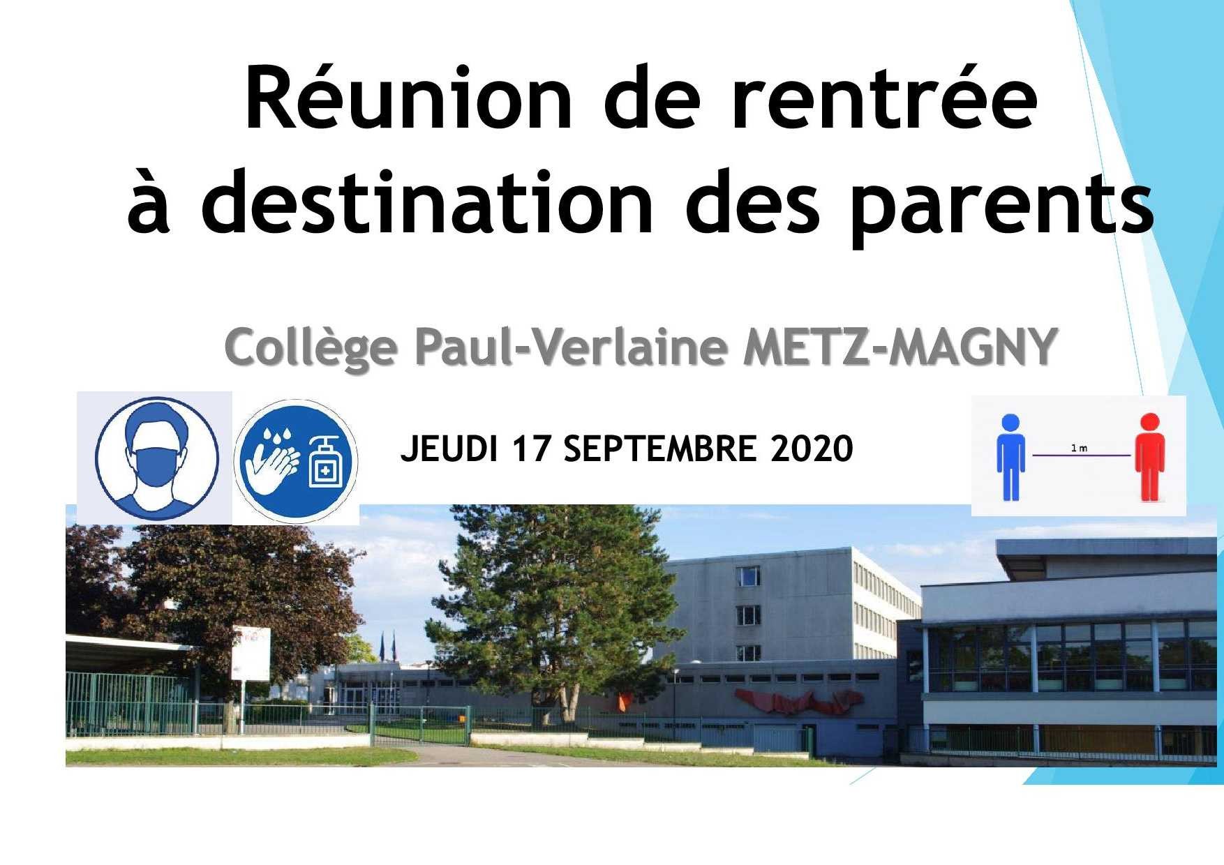 Diapo 1 du PowerPoint qui a servi pour le déroulé de la réunion